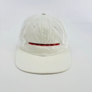 Supreme Hat Cap Clip Back One Size White Red NY USA Mens